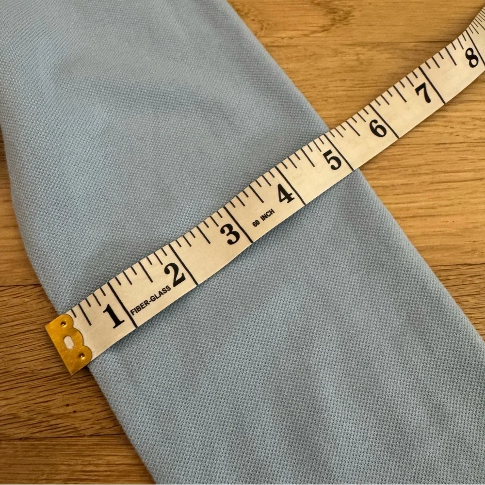 Old Navy Uniform Pique Long Sleeves Polo Shirt for Girls in Light Blue